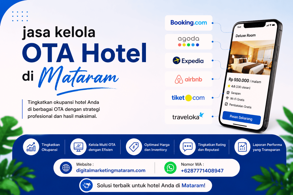 Jasa Kelola OTA Hotel di Mataram