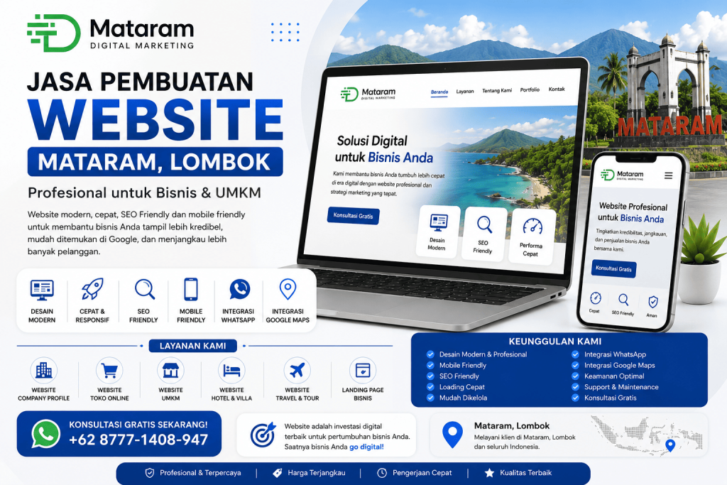 Jasa Bikin Website di Mataram Lombok